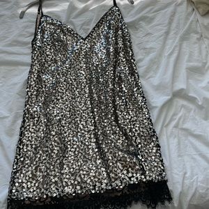 sparkly mini dress